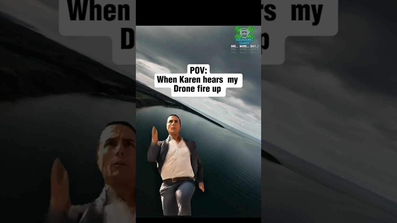 🔥 When Karen Hears My Drone Start Up… 🏃💨😂 