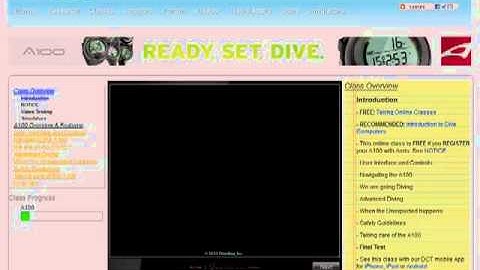 Aeris A100 Dive Computer: Online Class Promo