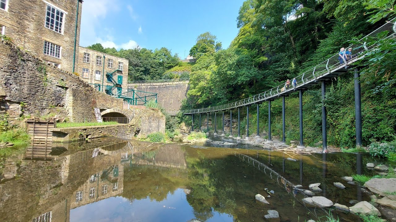 A Walk Through New Mills Millenium Walkway YouTube