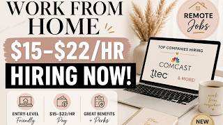 $15–$22/HR Work From Home Jobs Hiring RIGHT NOW (No Degree Needed) #workfromhome2026