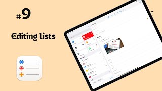 #9 Apple Reminders (iPad): Lists for Beginners