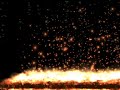 Free video background : fire particles