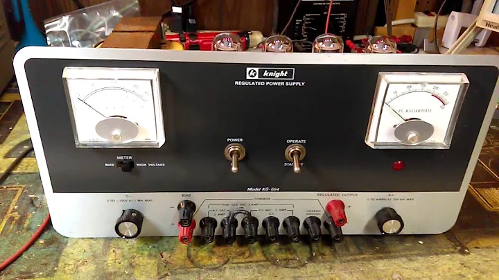 Knight KG 664 high voltage regulated power supply rebuild, calibration, upgrades, pass tube matching