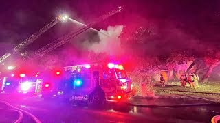 2 women taken to hospital after fire on North Side; home likely a total loss 2 women taken to hospital after fire on North Side; home likely a total loss