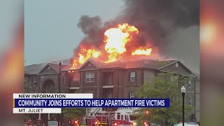 Community joins efforts to help Mt. Juliet apartment fire victims