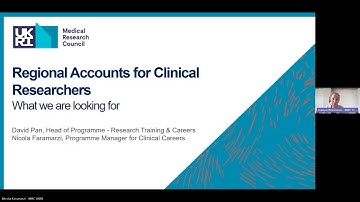 MRC Regional Accounts for Clinical Researchers (RACR) applicant webinar