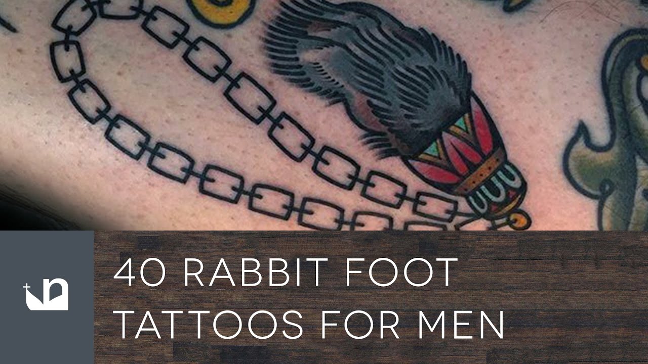40 Rabbit Foot Tattoos For Men - YouTube