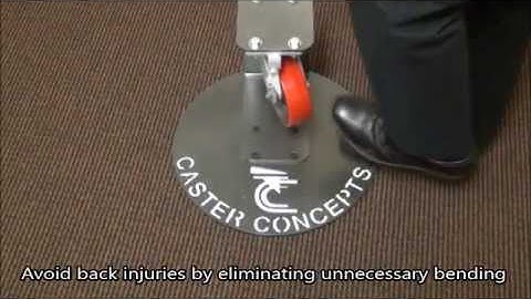 Foot Activated Swivel Lock for Heavy Duty Casters