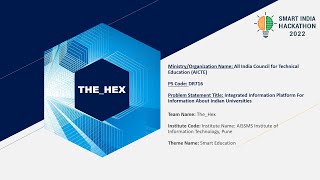 The_Hex | SIH 2022
