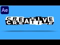 3d cube rotating text animation in after effects  no plugins  creative  easy