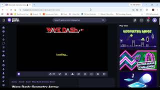 Wave Dash  Geometry Arrow 🕹️ Play on CrazyGames   Google Chrome 2026 07 25 09 02 58