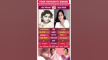 Thumbnail of Lata Mangeshkar and Asha Bhosle: Icons of Indian Music | #trending #singer #hitsongs #song #youtube