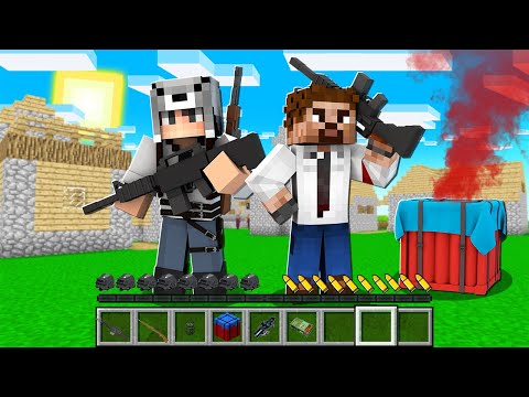 1 GÜNLÜĞÜNE PUBG KARAKTERİ OLDUK ✈️🪂 - Minecraft