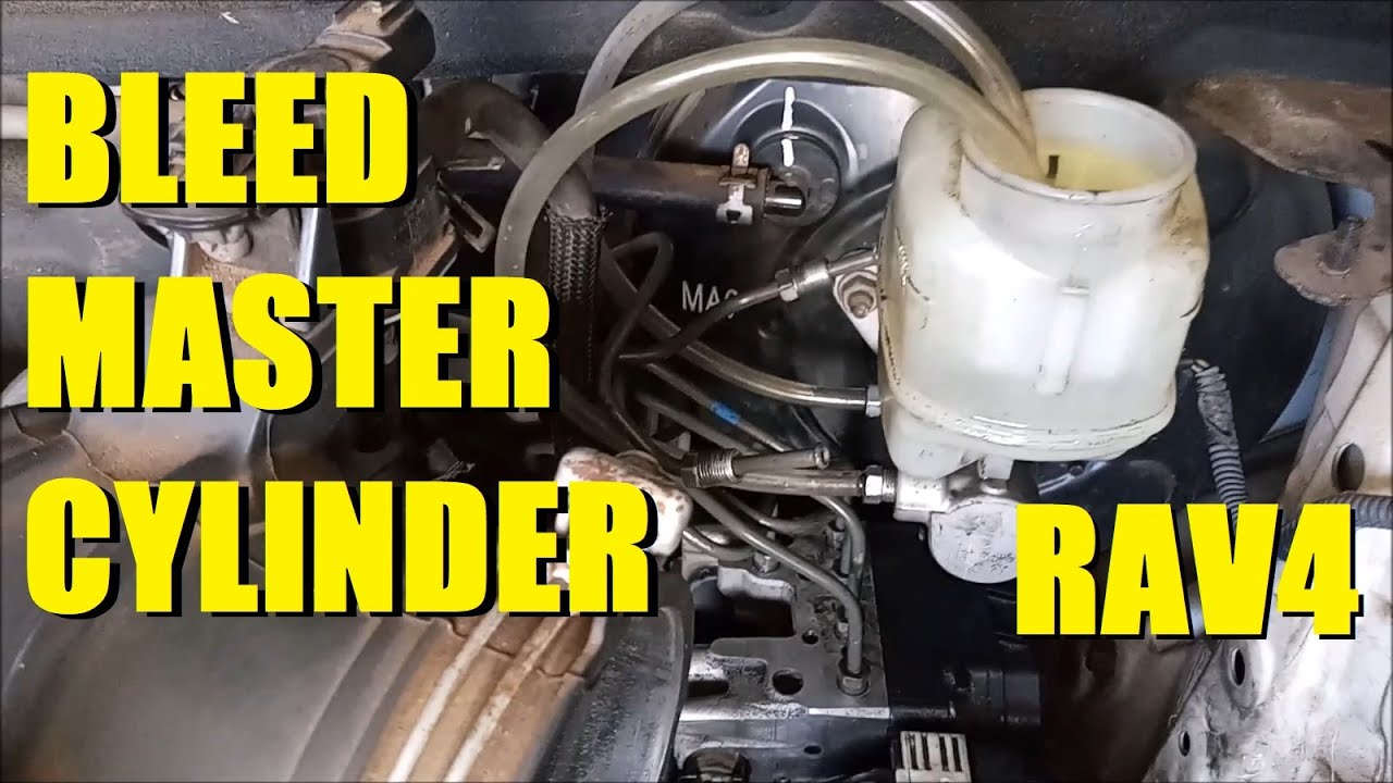 How to Bleed the Brake Master Cylinder Toyota RAV4 YouTube