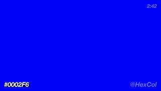 What does #0002F6 - Vivid Frosty Yellow Space look like | Color Code Preview