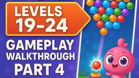 Bubbling Pop - Gameplay Walkthrough Part 4 - Game Level 19 to 24 (iOS,Android) #trending #viral