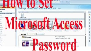 How to Set Microsoft Access Password