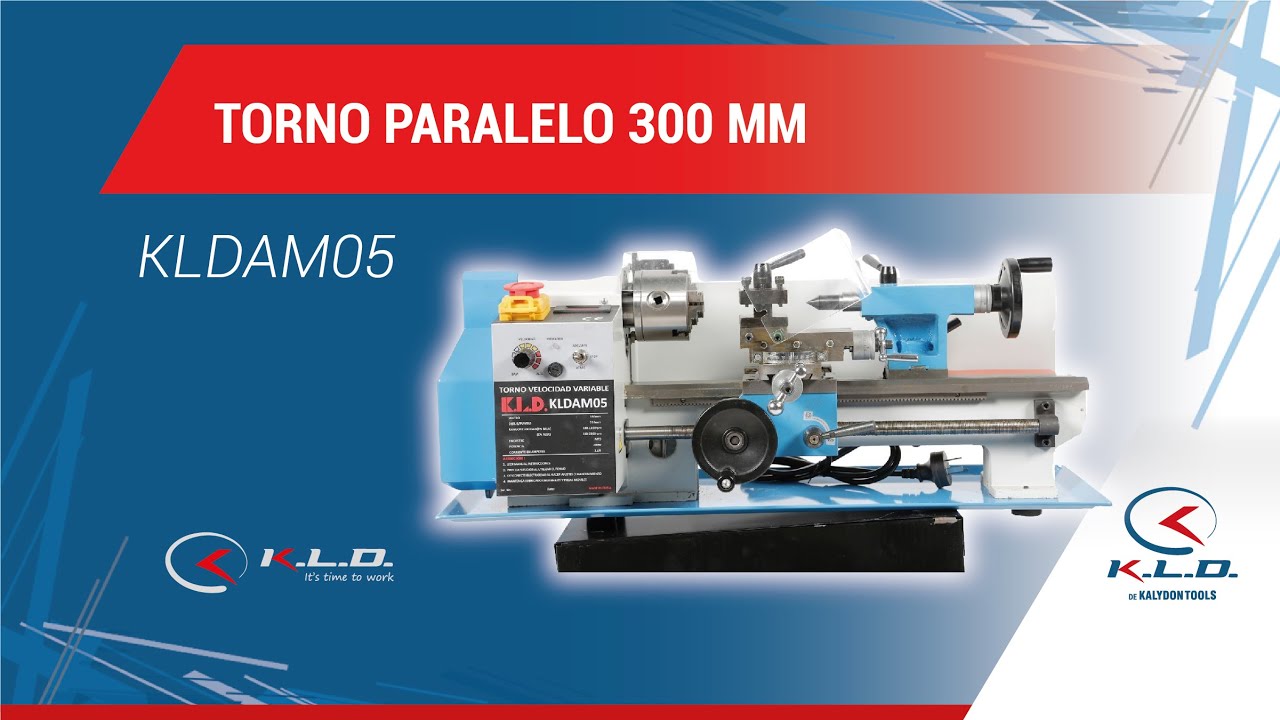 Torno paralelo 300mm KLDAM05 - Casa franchi - YouTube