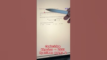 Q1 2023 Specimen paper 2 | Cambridge IGCSE physics