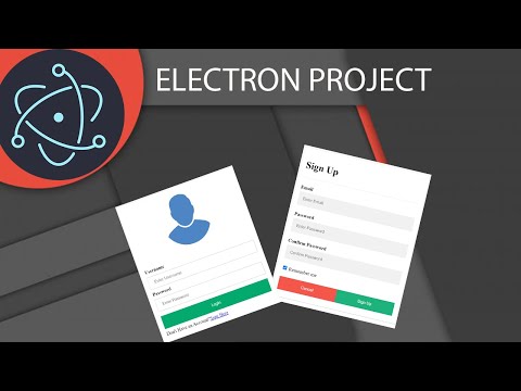 ELECTRON PROJECT LOGIN & SIGNUP FORM