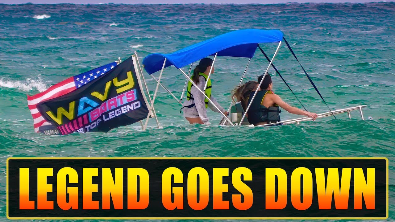 BLUE TOP LEGEND GOES DOWN !! ENGINE FAILS AT BOCA INLET ! | HAULOVER INLET BOATS | WAVY BOATS