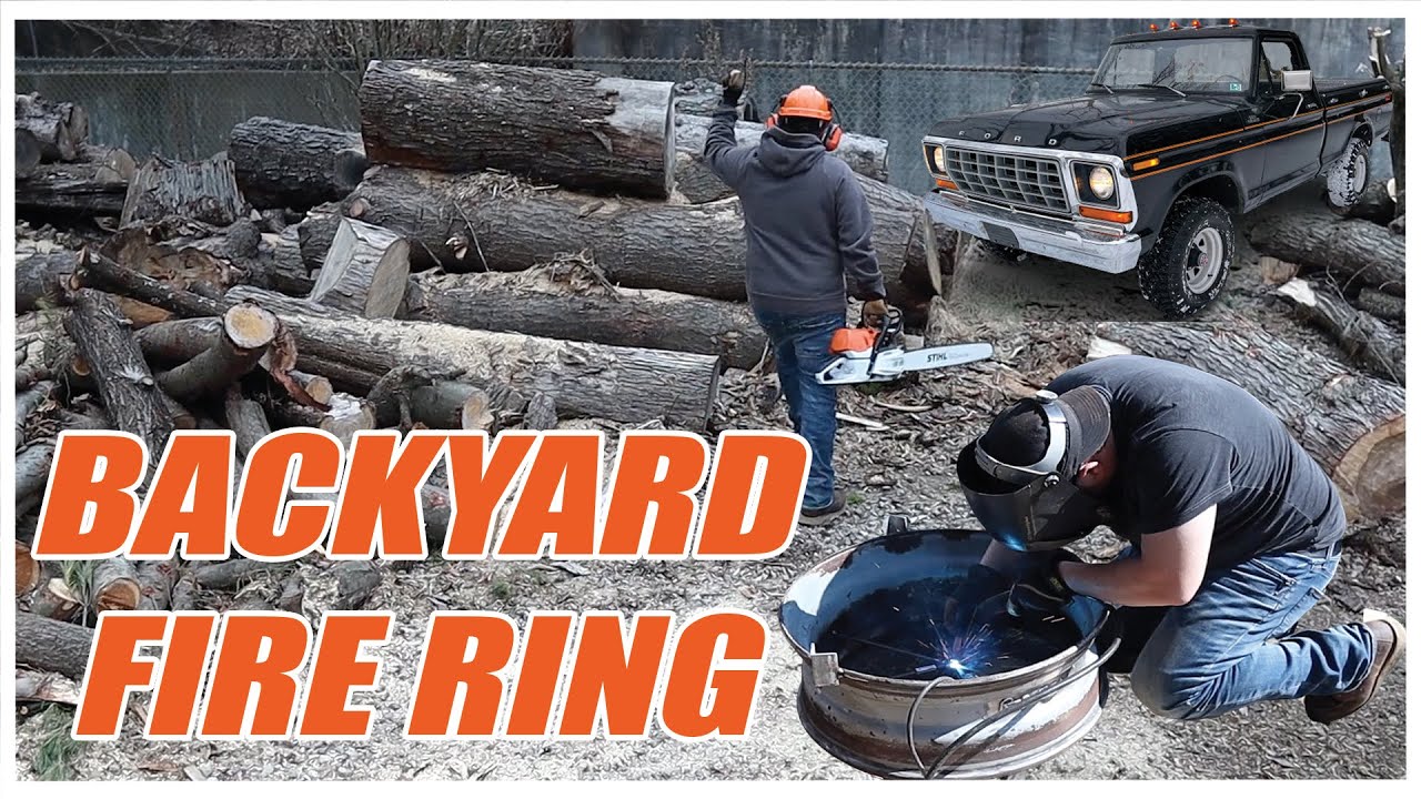 Welding a DIY Fire Pit cheap / Playing power Saws in the 78 Ford