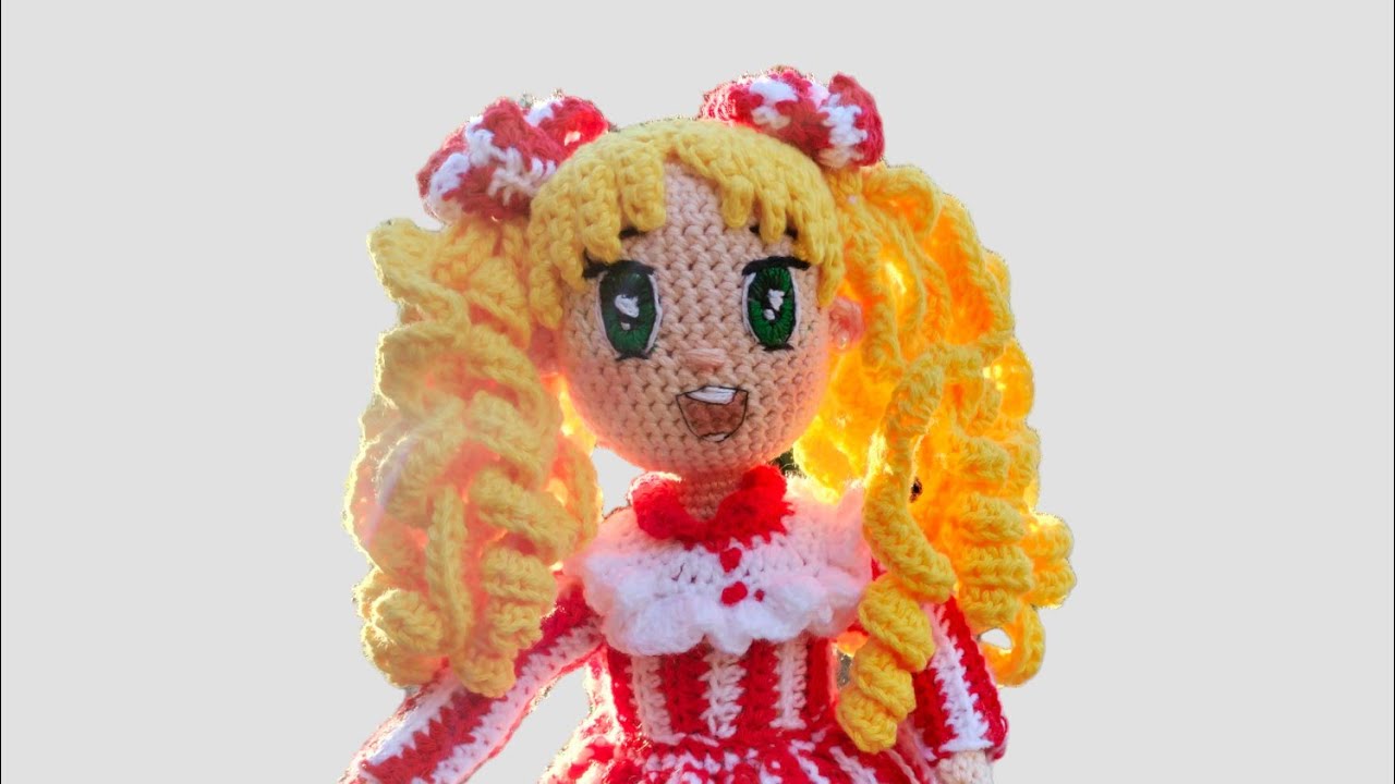 tutorial muñeca amigurumi de candy candy parte cuatro