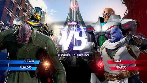MARVEL VS. CAPCOM: INFINITE Ultron Alt.,Nemesis Alt. Gameplay In Arcade Mode