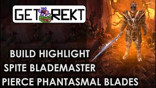 [HC] Grim Dawn build highlight - Spite Blademaster, pierce Phantasmal Blades