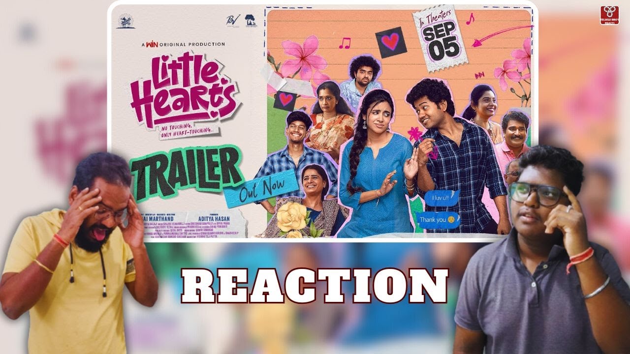 Little Hearts Trailer Reaction | Mouli, Shivani Nagaram | Sai Marthand || TELUGU BRO'S REACTS
