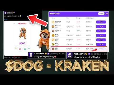 Kraken major hint $DOG (Bitcoin) Spot Listing 😱 (VERY BULLISH)