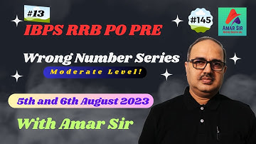 Wrong Number Series | IBPS RRB PO Pre 2023 (Memory Based) | By Amar Sir