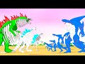 EVOLUTION of SHARKZILLA vs EVOLUTION of GHOSTZILLA: Rescue Baby Shark | Godzilla Cartoon Compilation