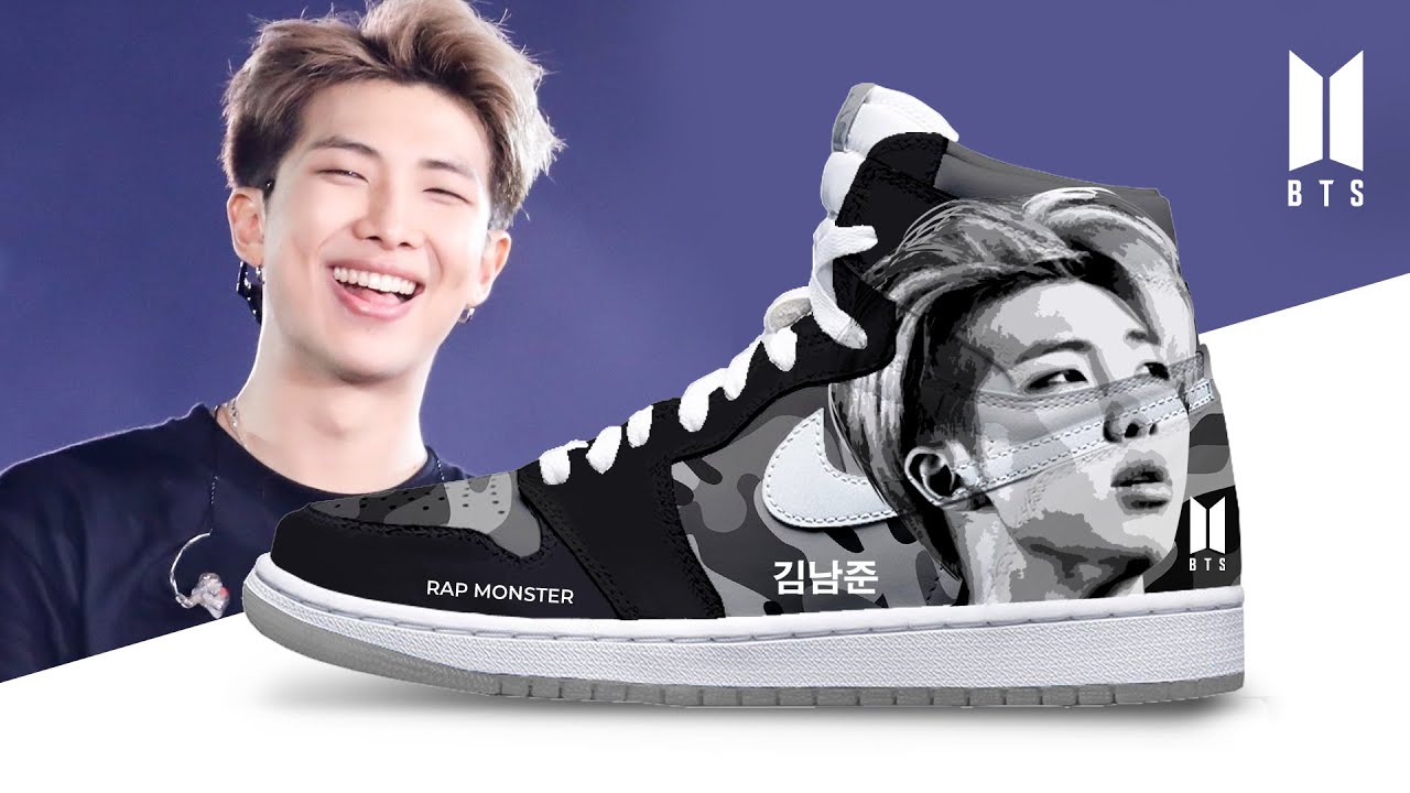 NIKE AIR JORDAN 1 x BTS RM - YouTube