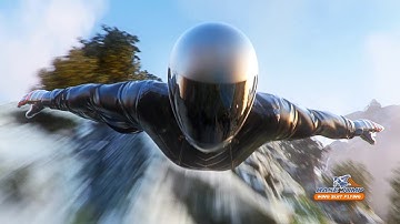 Base Jump Wing Suit Flying