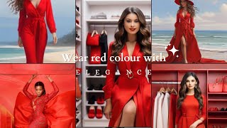 How to perfectly mix and match Red colour with elegance#model#fashion#style#subscribe #arabia#style.