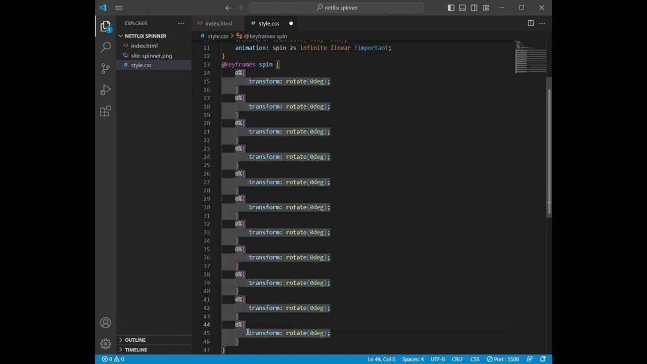 Netflix Loading Spinner - prosty projekt HTML i CSS — SUBSKRYBUJ ...