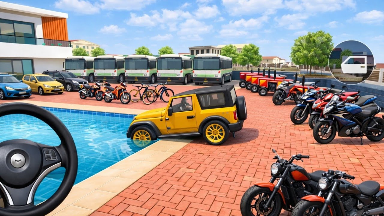 Franklin Ordered Indian Police Car 🚓 | Tractor 🚜 Truck 🚛 & Train 🚆 | Car Bike Game #franklin #car 