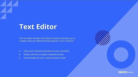 Text Editor for BigCommerce Checkout - Ebizio Checkout App