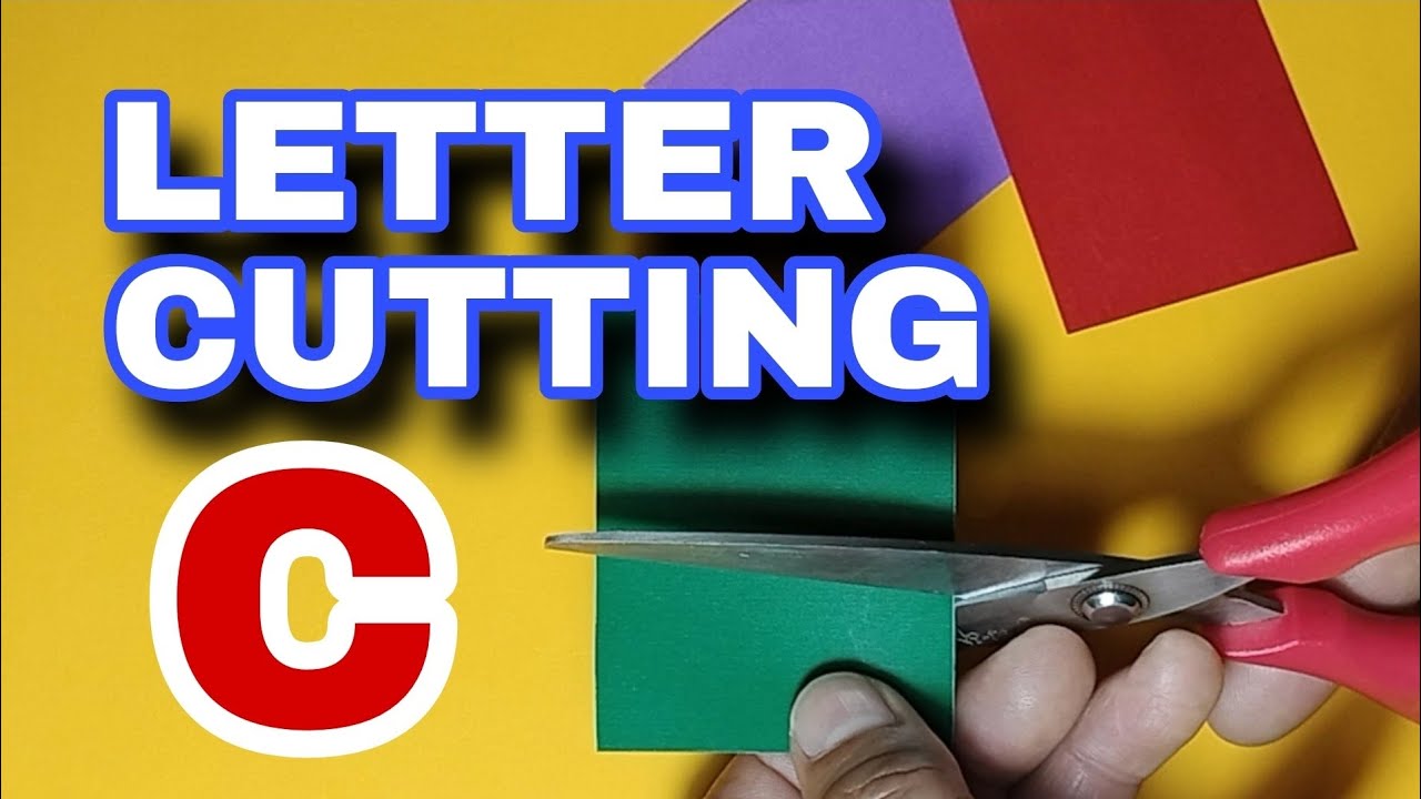 Easy letter cutting tutorial C #lettercutting - YouTube