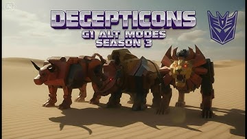 All Decepticon Alt Modes in Transformers G1 Season 3- Complete Guide #transformers