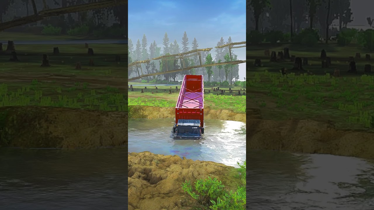 EXTREME Road River Stress Test – Can a TANK Cross Safely? | Spintires Mudrunner 