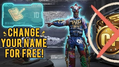 How to change your name FOR FREE in CODM. 