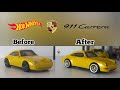How to Recover and Detail Hot Wheels Porsche 911 DIY Custom Modify #hotwheels #customhotwheels #diy
