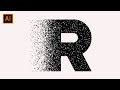 Illustrator tutorial  dispersion tutorial letter in adobe illustrator