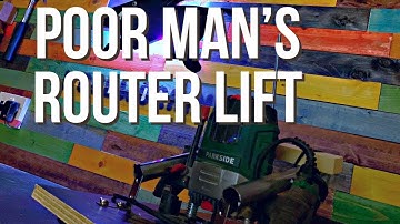 Rockler doesn’t want you to see this DIY router lift table for under $10