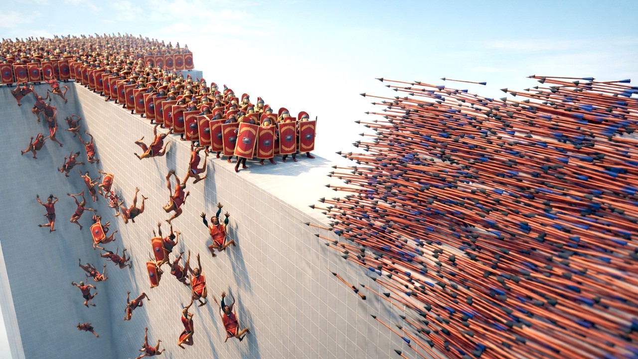 120 Roman Legionaries vs EVERY GOD - Totally Accurate Battle Simulator TABS
