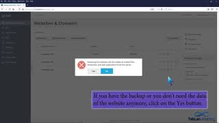 How to remove a domain in Plesk   TekLan Hosting