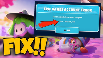 How To Fix Fall Guys Epic Games Account Error | Fall Guys Error Code 200_1040 Fix 2022