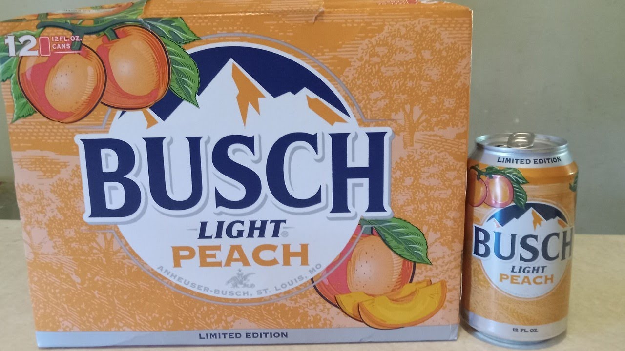 Busch Light Peach - Black Iowa's Beer Review 